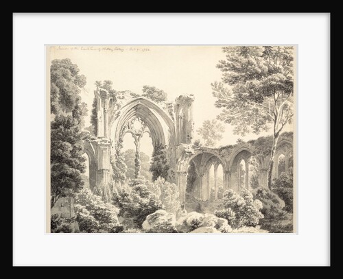 Inside the East End of Nettley Abbey, 1794 by Michel Angelo Rooker