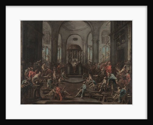 Interior of a Synagogue, c. 1725-1735 by Alessandro Magnasco