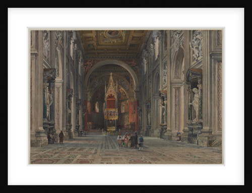 Interior of San Giovanni in Laterano, Rome, c. 1896 by Martino del Don