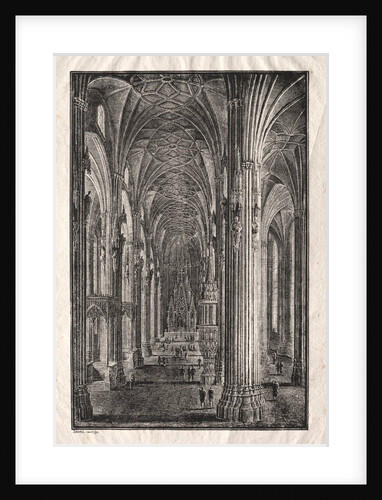 Interior of St. Stephen's Cathedral in Vienna, c. 1810 by Karl Friedrich Schinkel