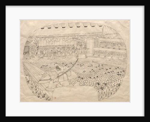 Interior of the Kabuki Theater by Utagawa Sadahide