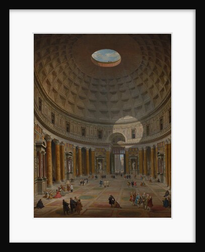 Interior of the Pantheon, Rome, 1747 by Giovanni Paolo Panini
