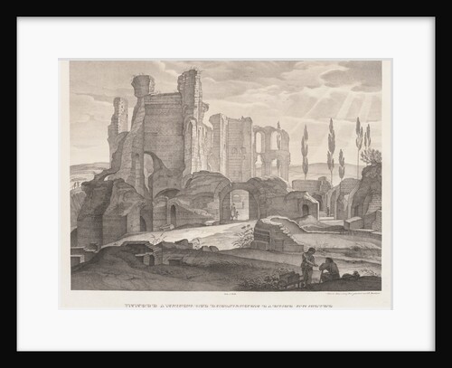 Interior View of the Roman Baths at Trier, 1826 by Johann Anton Ramboux