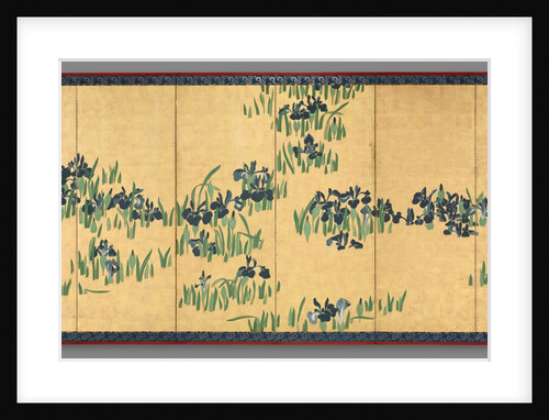 Irises, 1700s by Watanabe Shik?