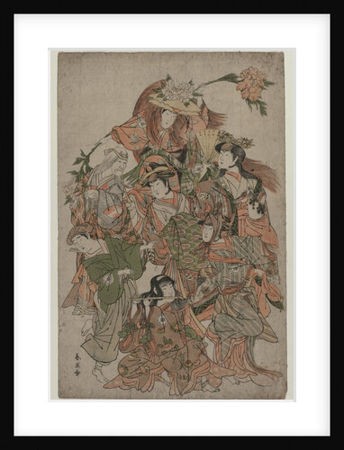 Iwai Hanshiro IV in a Dance of Seven Changes, c. 1793 or 1794 by Katsukawa Shunei