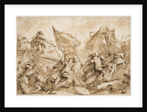 Jacopo Marcello Directing the Assault of Gallipoli, 1750-1760 by Antonio Guardi