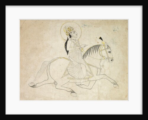 Jai Singh III of Jaipur Riding, c. 1820 by Unknown