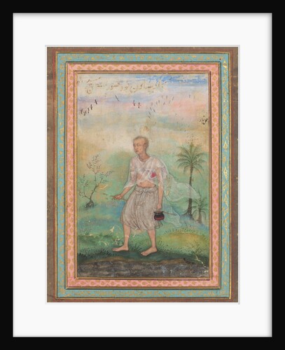 Jain Ascetic Walking Along a Riverbank, c. 1600 by Basavana