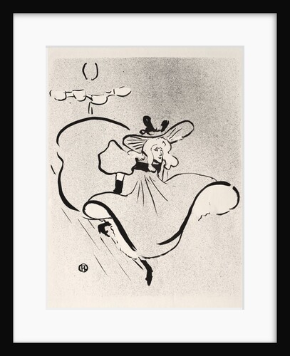 Jane Avril, 1893 by Henri de Toulouse-Lautrec