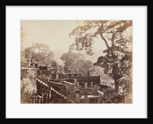 Japanese Temple Graveyard, Shuntoji, Nagasaki, c. 1867 by Felice A. Beato