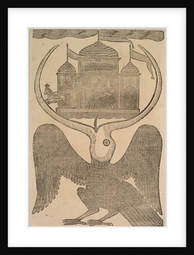 Jatayu Hinders Ravana's Chariot, Trying to Prevent Abduction of Sita, 1800s by Shri Gobinda Chandra Roy