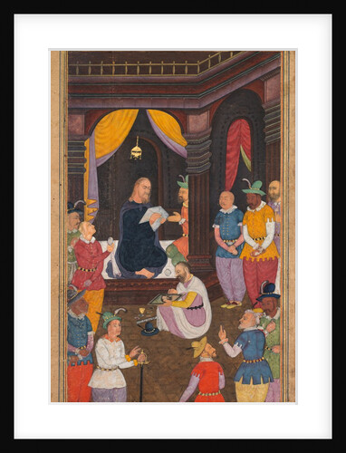 Jesus being portrayed by King Abgar?s painter, from a Mir?at al-quds…, 1602-1604 by Unknown