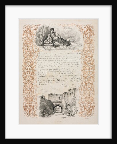 Jewess of Algiers and a Street in Algiers, 1838 by Eugène Delacroix
