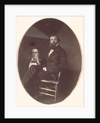 John R. Johnston with Painting, late 1850s by John R. Johnston