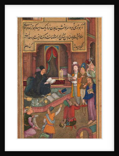 John the Baptist recognizes Christ by the appearance of a dove, from a Mirror of Holiness…, 1602-1 by Unknown