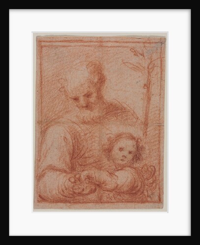 Joseph and Child; Fragment of Two Figures, 16th century by Unknown