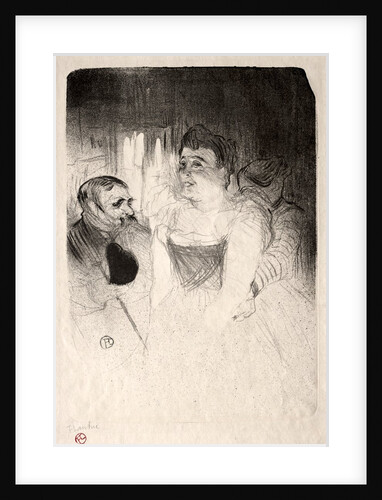 Judic in the Loge, 1894 by Henri de Toulouse-Lautrec