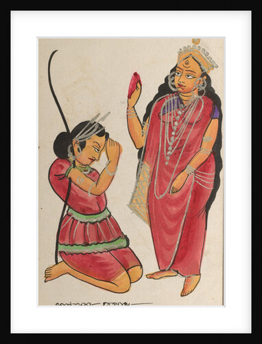 Kalaketu Receiving a Boon from the Goddess Chandi, 1800s by Unknown