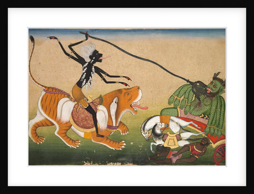 Kali Attacking Nisumbha, c. 1740 by Unknown