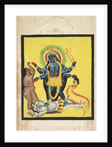 Kali Standing on Shiva, 1800s by Unknown