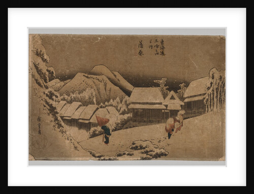 Kambara: Evening Snow, 1797-1858 by Unknown