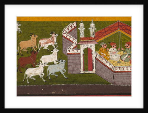 Krishna and Balarama Approaching Mathura, c. 1740-1750 by Unknown