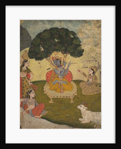Krishna and Gopis, mid 1800s by Unknown