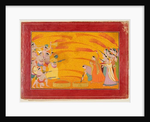 Krishna Celebrates Holi, c. 1770 by Unknown