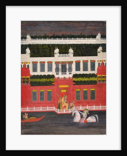 Krishna Receives a Flower Garland, c. 1750-1760 by Sitaram