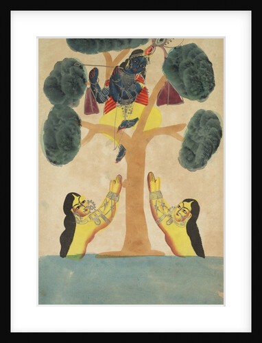 Krishna Steals the Clothes of the Cowgirls, 1800s by Unknown