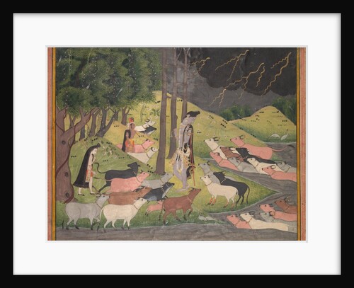 Krishna Summoning the Cows, c. 1780-1790 by Unknown