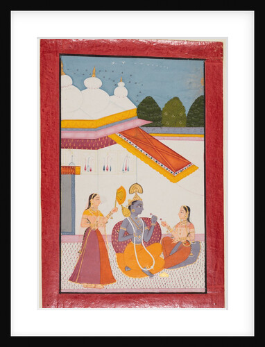 Krishna under a canopy, c. 1680 by Unknown