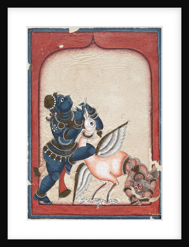 Krishna Vanquishing Vakasura, late 1700s by Unknown