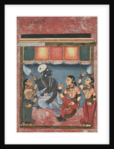 Krishna with Radha and Two Attendants, 18th century by Unknown