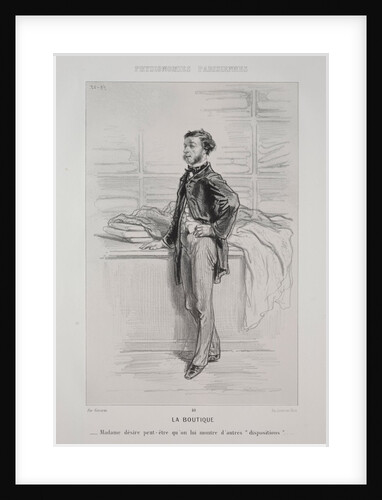 La Boutique by Paul Gavarni