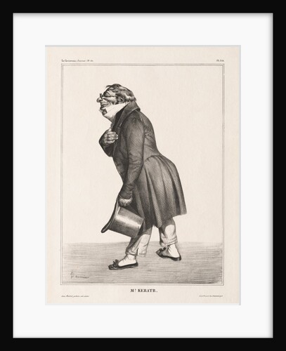 La Caricature, Pl. 314, Comte de. Keratry, 1833 by Honoré Daumier