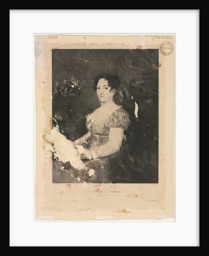 La femme à léventail, after Goya, 1900 by Alexander Claude Louis Lavalley