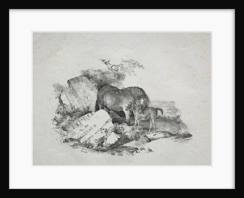 La Jument et son poulain by Théodore Géricault