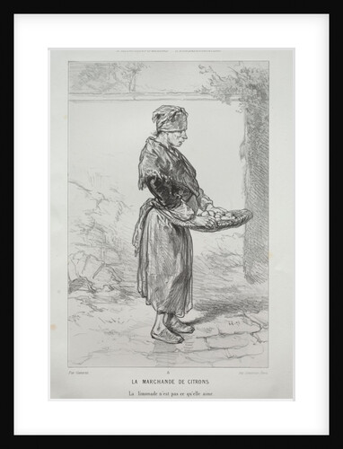 La Marchande de Citrons by Paul Gavarni