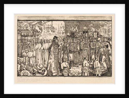 La Procession de la Fête-Dieu à Nantes, 1901 by Auguste Louis Lepère