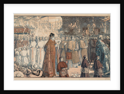 La Procession de la Fête-Dieu à Nantes, 1901 by Auguste Louis Lepère