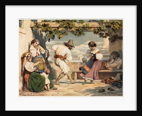 La Saltarelle, 1800s by Dominque Louis Papety