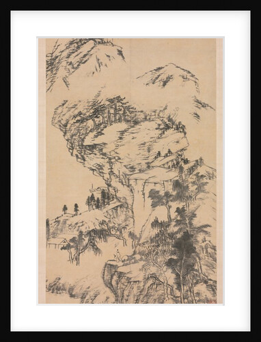 Landscape after Guo Zhongshu, mid 1600s-1705 by Bada Shanren
