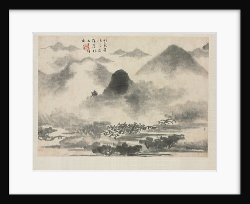 Landscape Album in Various Styles: Landscape after Mi Fei, 1684 by Zha Shibiao