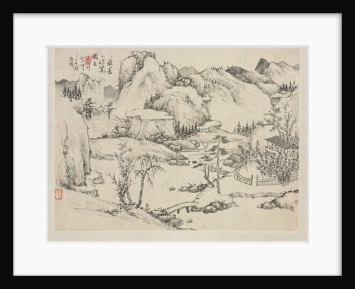 Landscape Album in Various Styles: Scenery of Mt. Changbai after Huang Gongwang, 1684 by Zha Shibiao