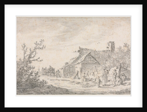 Landscape with a Cottage and Figures, 1653 by Jan van Goyen