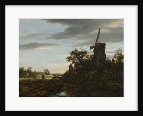 Landscape with a Windmill, 1646 by Jacob van Ruisdael