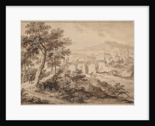 Landscape with Bridge, 1700-1729 by Marco Ricci