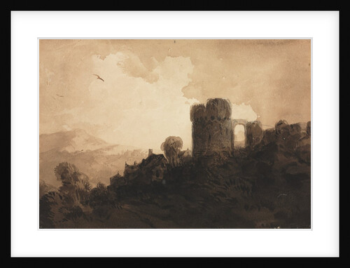 Landscape with Castle Ruin by Richard Parkes Bonington