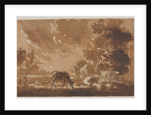 Landscape with Cattle, second or last third 1800s by Jules Dupré